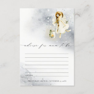 Niedliche Wasserfarbenbeilage für Mama-Babydusche Begleitkarte