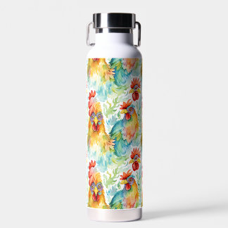Niedliche Wasserfarbene Hühner Trinkflasche