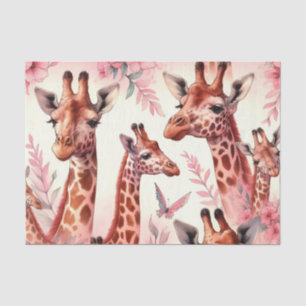 Niedliche WasserfarbenGiraffe Seidenpapier