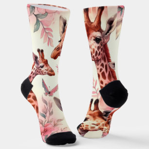 Niedliche WasserfarbenGiraffe Socken