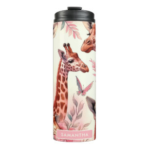 Niedliche WasserfarbenGiraffe Thermosbecher