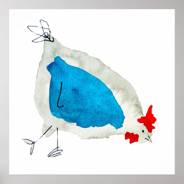 Niedliche Wasserfarbenkunst Poster (Vorne)