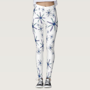 Niedliche Wasserfarbenschneeflocken Leggings