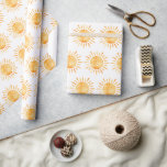 Niedliche Wasserfarbensonne Geschenkpapier<br><div class="desc">Dieses niedliche Verpackungspapier eignet sich hervorragend zum Verpacken von Geschenken für Geburtstage,  Babyduschen und viele andere besondere Anlass. Das Design ist mit einer handbemalten Aquarellsonne in hellen Orange und Gelb gestaltet,  die sicherlich jedes besondere Ereignis aufhellen wird. Matching-Elemente finden Sie in der Auflistung.</div>