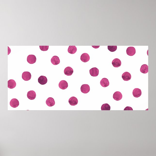 Niedliche Wasserfarbkreise. Art Rounds Texture. Fa Poster (Vorne)