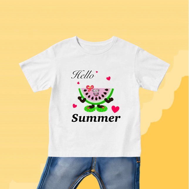 Niedliche Wassermelone Baby T-shirt (Von Creator hochgeladen)