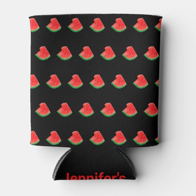 Niedliche Wassermelone Can Cooler Sleeve Dosenkühler (Vorderseite)