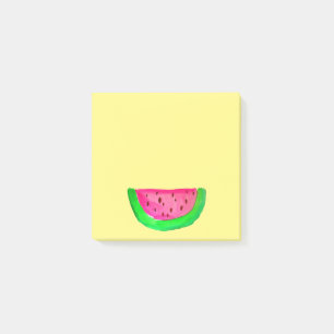 Niedliche Wassermelone Watercolor-Pop-Kunstfrucht Post-it Klebezettel