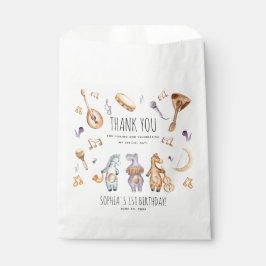 Niedliche Watercolor Afrikanische Tiere Geburtstag Geschenktütchen