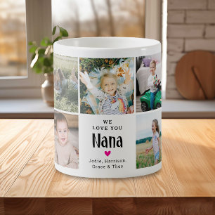Niedliche "We Liebe You Nana" FotoCollage Kaffeetasse