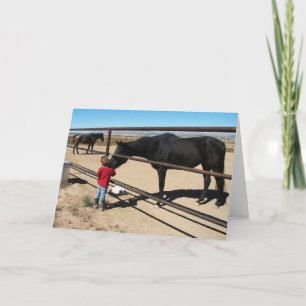 Niedliche weibliche Absolventin Equine D.V.M. Herz Karte