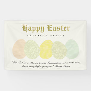 NIEDLICHE WEICHE SUBTLE PASTEL EASTER EIER PERSONA BANNER