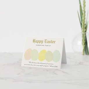 NIEDLICHE WEICHE SUBTLE PASTEL EASTER EIER PERSONA FEIERTAGSKARTE