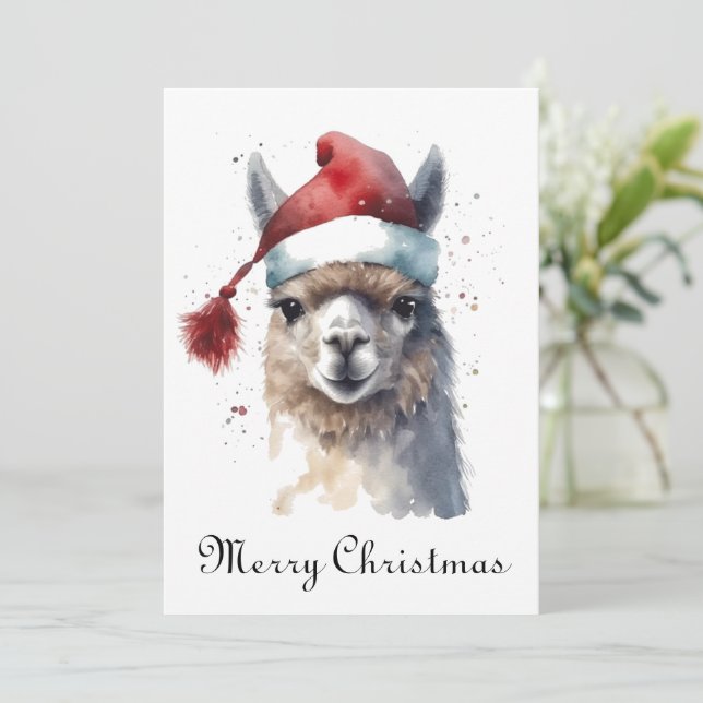 Niedliche Weihnachten Alpaca, Brauch (Stehend Vorderseite)