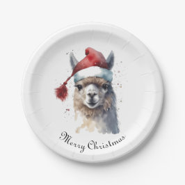 Niedliche Weihnachten Alpaca, Brauch Pappteller