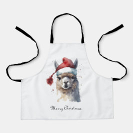 Niedliche Weihnachten Alpaca, Brauch Schürze
