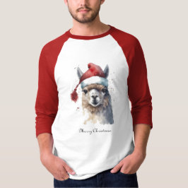 Niedliche Weihnachten Alpaca, Brauch T-Shirt