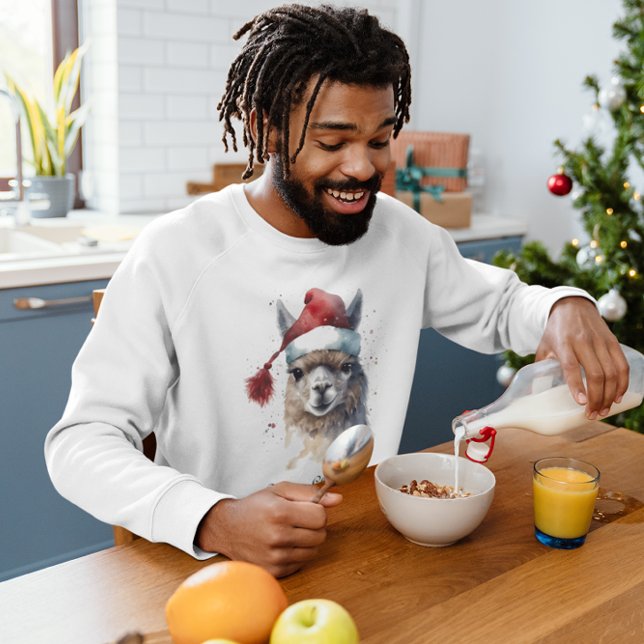 Niedliche Weihnachten Alpaca, Brauch T-Shirt (Von Creator hochgeladen)