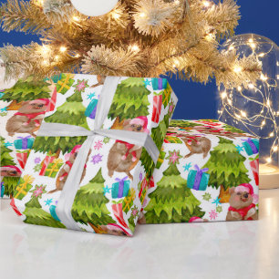 Niedliche Weihnachten aus Quokka Geschenkpapier