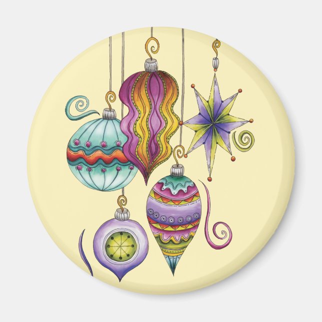 Niedliche Weihnachten, elegante und Extravagante G Magnet (Vorne)