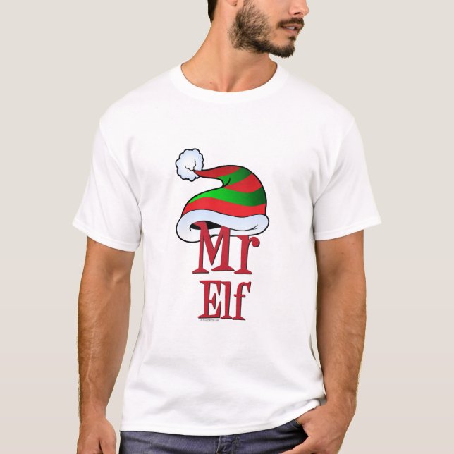 NIEDLICHE Weihnachten - Familie Elf T-Shirt (Vorderseite)
