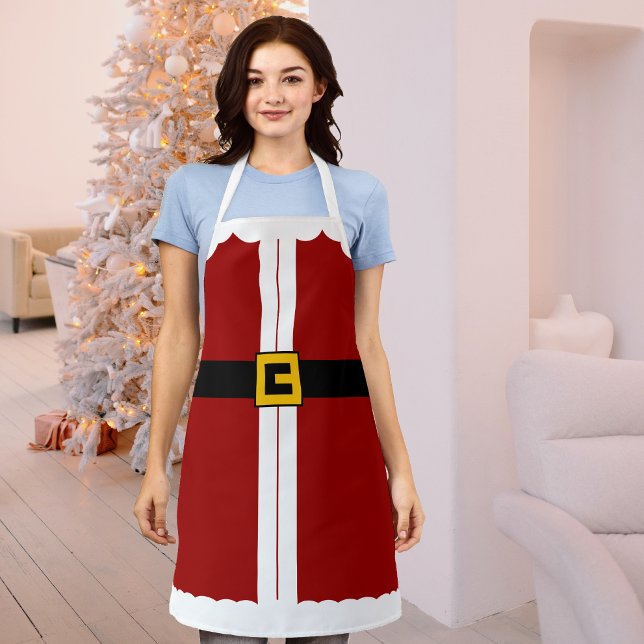 Niedliche Weihnachten Frau Claus oder Anzug Schürze (A perfect way to cook and bake for the Christmas dinner by wearing this Mrs. Claus apron. )