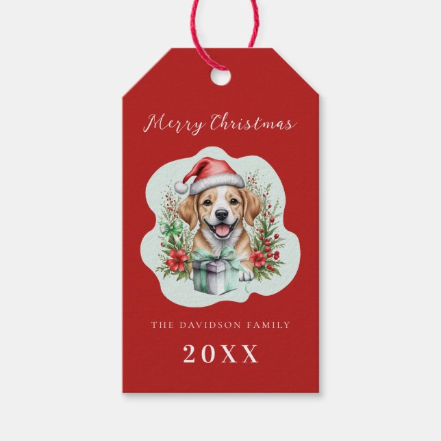 Niedliche Weihnachten Geschenkanhänger (Vorderseite)