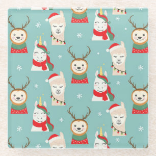 Niedliche Weihnachten Glasuntersetzer