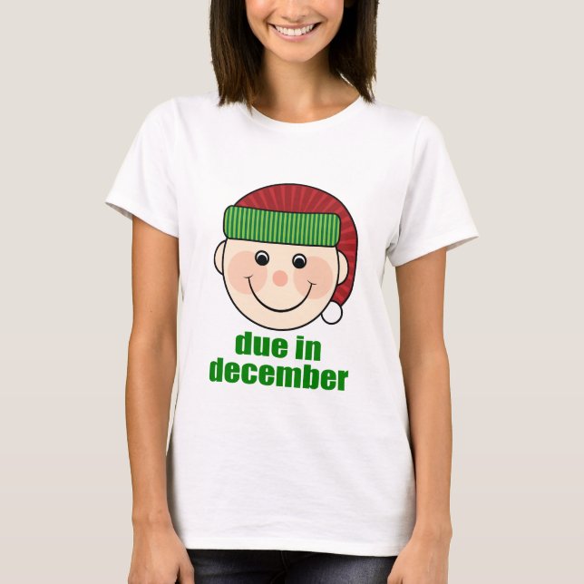 Niedliche Weihnachten im Dezember T - Shirt (Vorderseite)