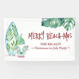 Niedliche Weihnachten im Juli Geburtstagsbanner Banner