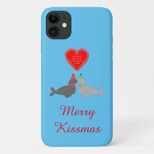 Niedliche Weihnachten Küssen Siegel Case-Mate iPhone Hülle