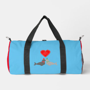 Niedliche Weihnachten Küssen Siegel Duffle Bag