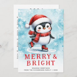 Niedliche Weihnachten Merry & Bright Ice Skaten Pe