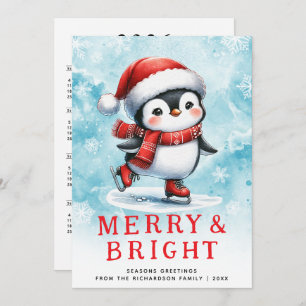 Niedliche Weihnachten Merry & Bright Ice Skaten Pe