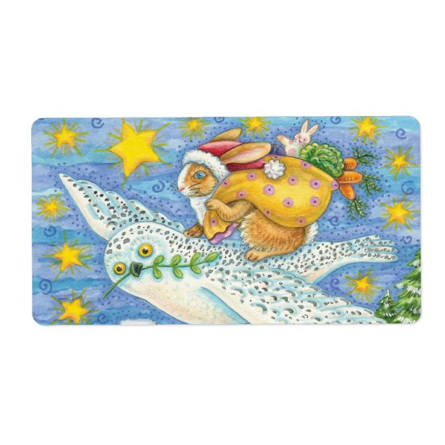 Niedliche Weihnachten mit Rabbit als Weihnachtsman (Vorne)