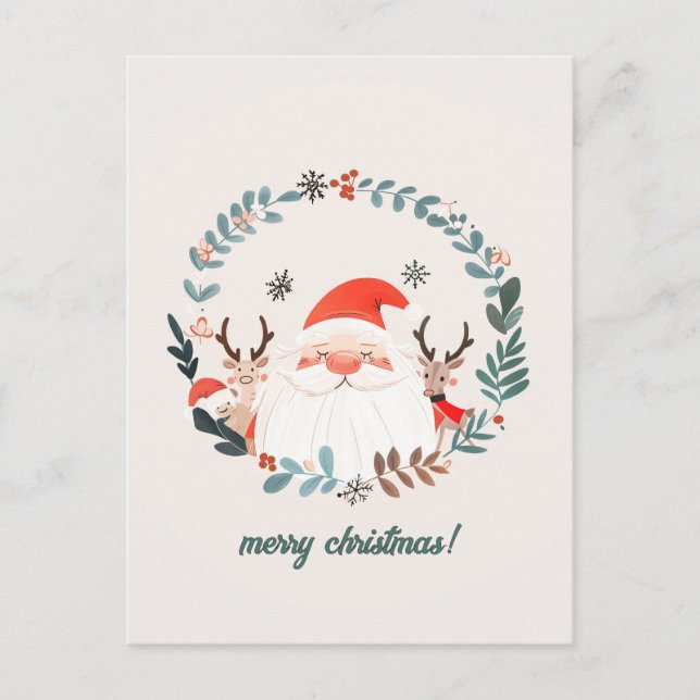 Niedliche Weihnachten Postkarte (Vorderseite)
