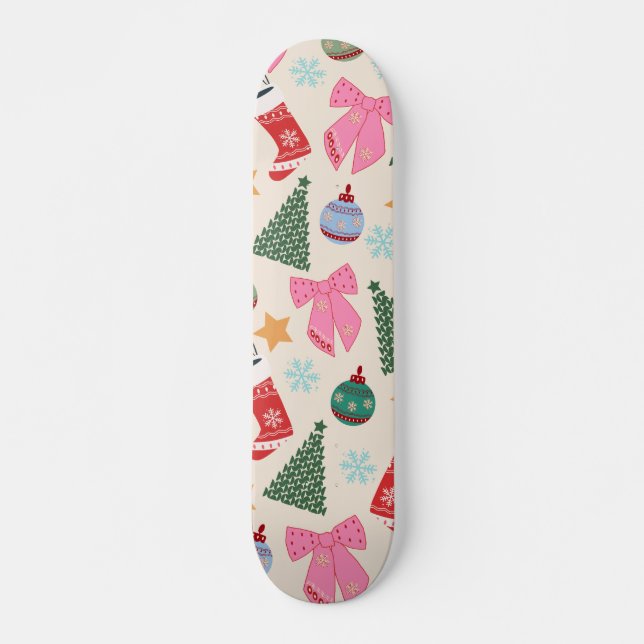 Niedliche Weihnachten Skateboard (Vorne)