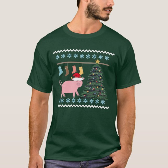 Niedliche Weihnachten T-Shirt (Vorderseite)