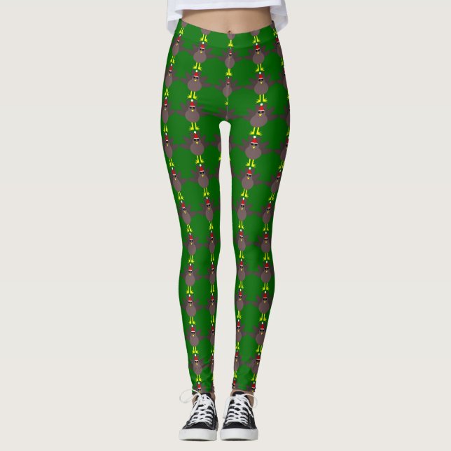 Niedliche Weihnachten Türkei Leggings (Vorderseite)