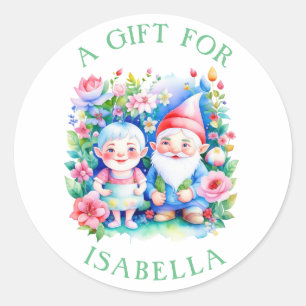 Niedliche Weihnachten und Personalisierte Weihnach Runder Aufkleber