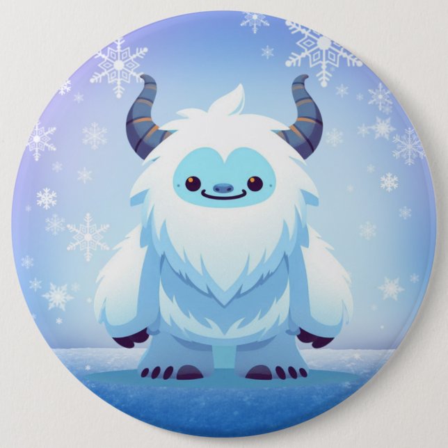 Niedliche Weihnachten/Winterjeti Button (Vorderseite)