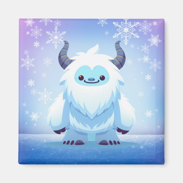 Niedliche Weihnachten/Winterjeti Magnet (Vorne)
