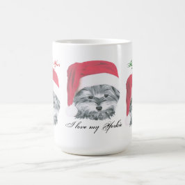Niedliche WeihnachtenYorkie HundeTasse Tasse