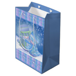 Niedliche Weihnachts-Blues Mittlere Geschenktüte