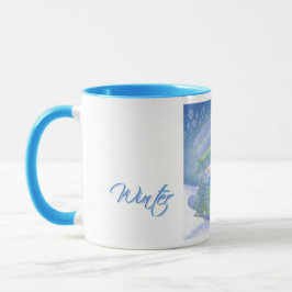 Niedliche Weihnachts-Blues Tasse