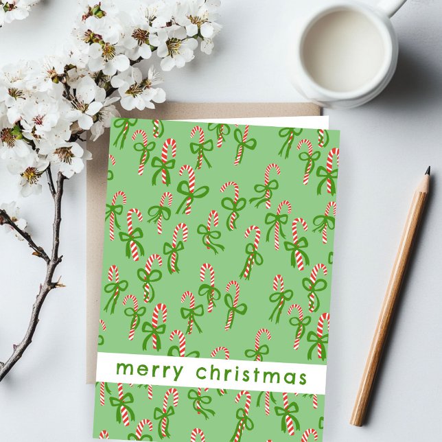 Niedliche Weihnachts-Candy Canes Xmas Sweet Holida Karte (Cute Christmas Candy Canes Xmas Sweet Holiday Card
)