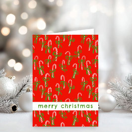Niedliche Weihnachts-Candy Canes Xmas Sweet Holida Karte