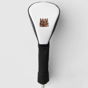 Niedliche Weihnachts-Dogs Weihnachtsmannmütze Holi Golf Headcover