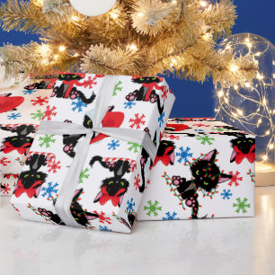 Niedliche Weihnachts-Grumpy-Katze Geschenkpapier
