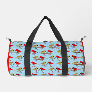 Niedliche Weihnachts-Kardinäle und Rote Berer Gemu Duffle Bag